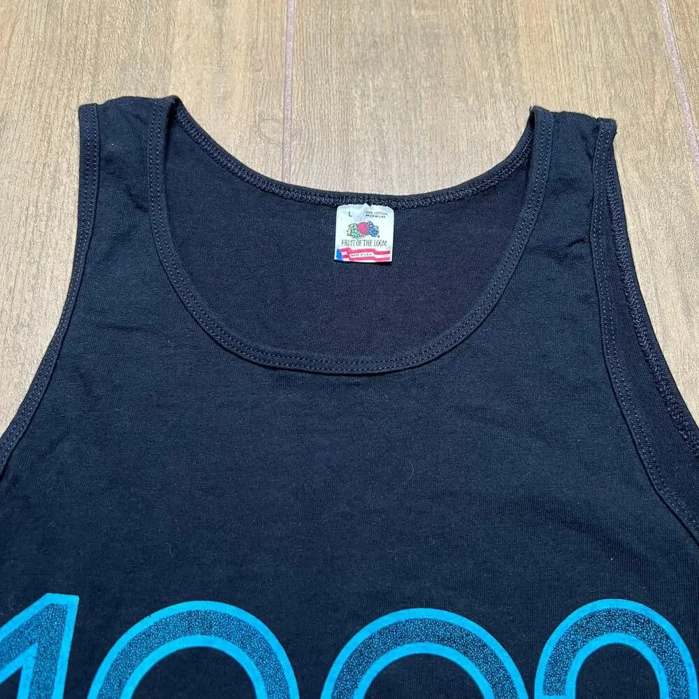 Vintage 90s Hot August Nights Reno Men's Tank Top Black Sz L - Picture 4 of 10